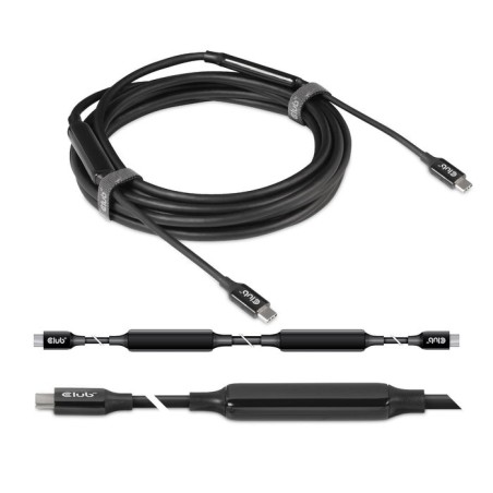 Cable de conexión club3d usb 3.2 tipo c  tipo c activo 5m m/m retail