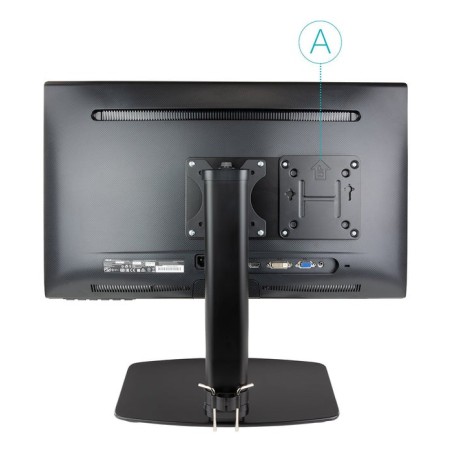 Tooq soporte vesa para mini pc - peso max 3kg - vesa 100x100 - negro