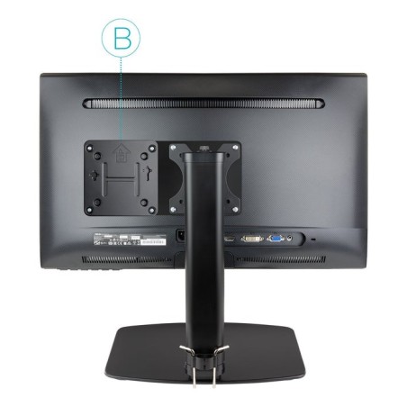 Tooq soporte vesa para mini pc - peso max 3kg - vesa 100x100 - negro