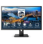 Monitor philips profesional 325b1l 31.5'/ qhd/ multimedia/ negro