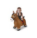 Caballo saltarín con bomba de aire marrón jamara