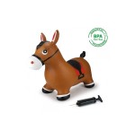 Caballo saltarín con bomba de aire marrón jamara