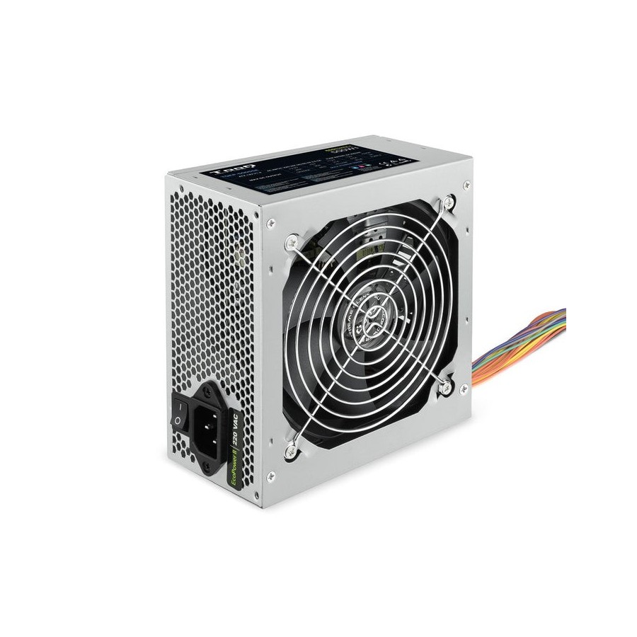 Tooq ecopower ii fuente de alimentacion 500w atx 1.3 12v - pfc activo - ventilador silencioso 120mm