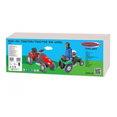 Tractor de conducción jamara rueda grande 12v verde