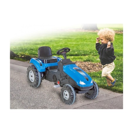 Tractor de pedal jamara rueda grande azul