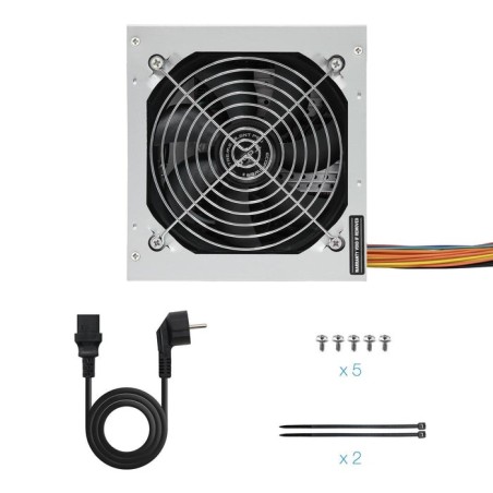Tooq ecopower ii fuente de alimentacion 500w atx 1.3 12v - pfc activo - ventilador silencioso 120mm