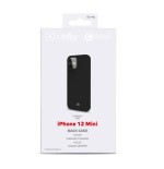 Funda celly cromo iphone 12 mini negra
