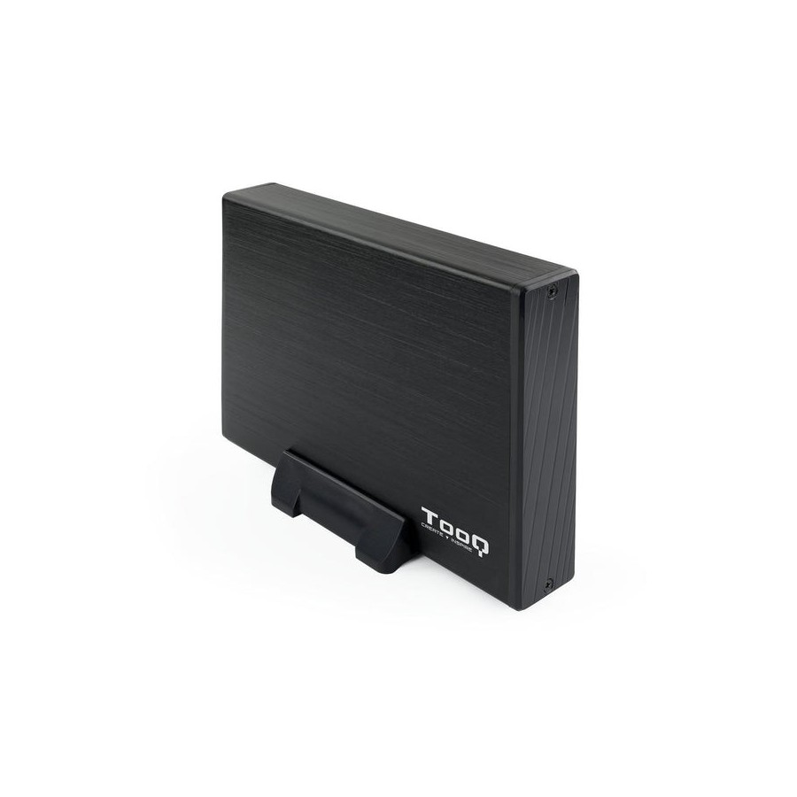 Tooq carcasa externa hdd 3.5" sata usb 3.0 con soporte - negro