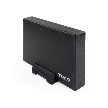 Tooq carcasa externa hdd 3.5" sata usb 3.0 con soporte - negro