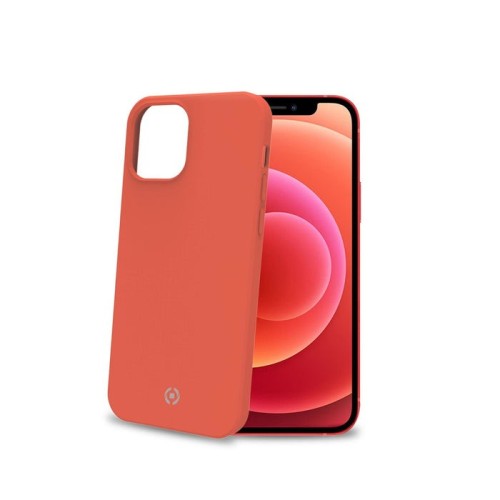 Funda celly cromo iphone 12 mini naranja