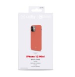 Funda celly cromo iphone 12 mini naranja