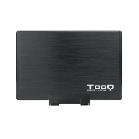 Tooq carcasa externa hdd 3.5" sata usb 3.0 con soporte - negro