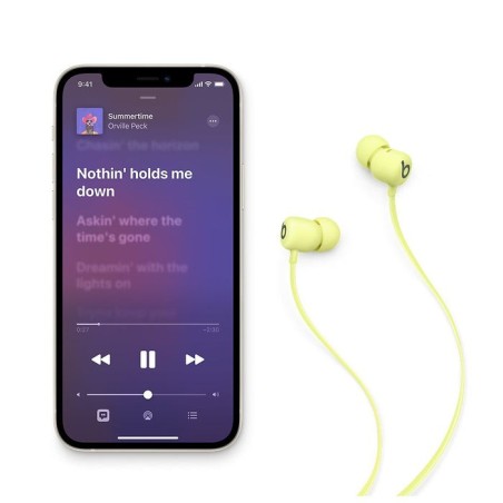 Apple beats flex all-day wireless earphones - yuzu yellow
