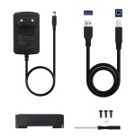 Tooq carcasa externa hdd 3.5" sata usb 3.0 con soporte - negro