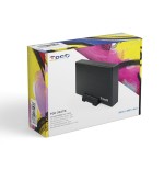 Tooq carcasa externa hdd 3.5" sata usb 3.0 con soporte - negro