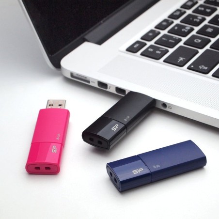 Memoria silicon power usb ultima u05 8gb usb 2.0 negro