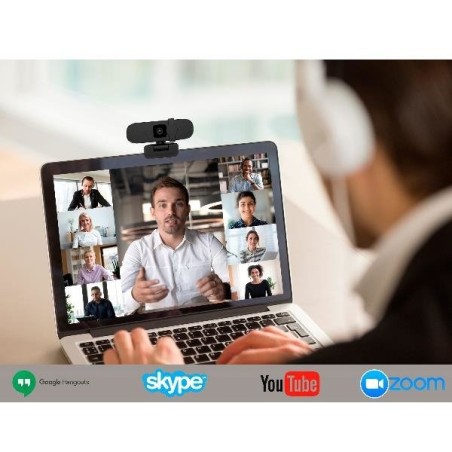 Webcam nilox nxwca01 fhd 1080p con microfono enfoque automatico