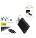 Lector de tarjetas externo platinet microsd/tf uhs-ii usb 3.0 2 ranuras