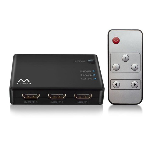 Ewent ew1282 switch hdmi 4k 3x1con mando distancia