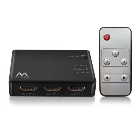 Ewent ew1282 switch hdmi 4k 3x1con mando distancia