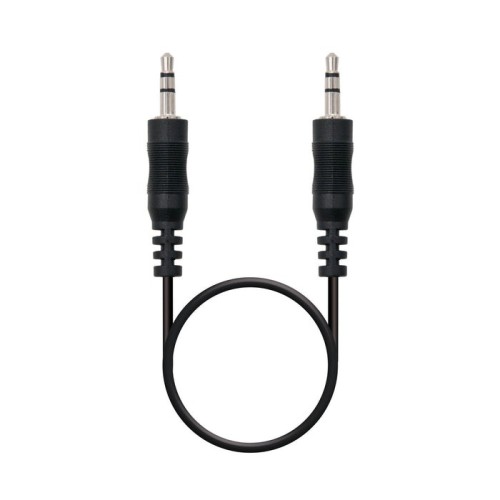 Nanocable cable audio estereo jack 3.5mm macho a jack 3.5mm macho 1.50m - negro