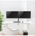 Soporte de sobremesa maclean para 2 monitores lcd mc-884