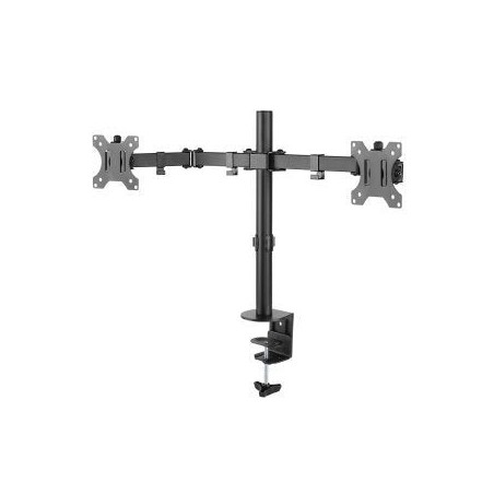 Soporte de sobremesa maclean para 2 monitores lcd mc-884
