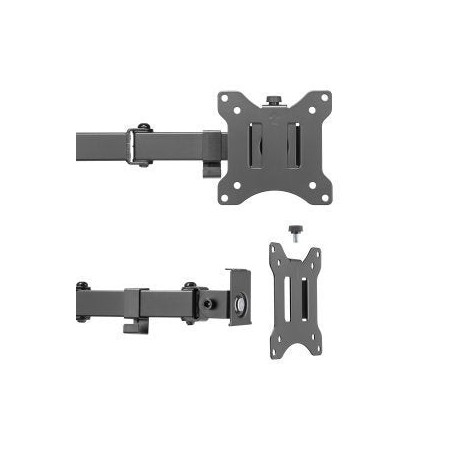 Soporte de sobremesa maclean para 2 monitores lcd mc-884