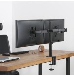 Soporte de sobremesa maclean para 2 monitores lcd mc-884