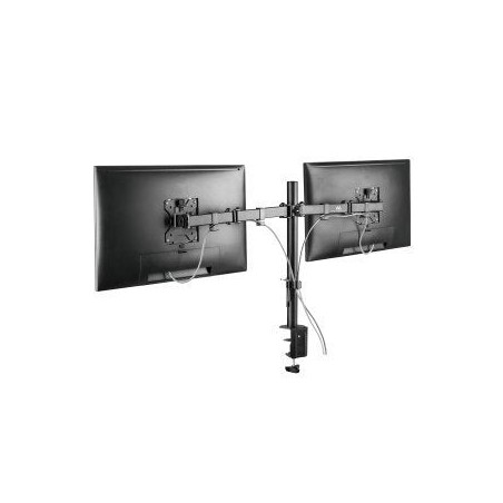 Soporte de sobremesa maclean para 2 monitores lcd mc-884