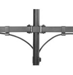 Soporte de sobremesa maclean para 2 monitores lcd mc-884