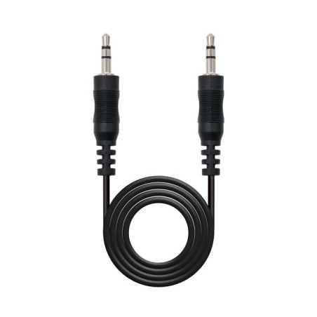 Nanocable cable audio estereo jack 3.5mm macho a jack 3.5mm macho 1.50m - negro