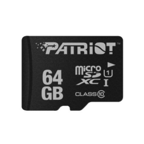 Micro sd patriot 64gb microsdhc card lx series uhs-i/class 10