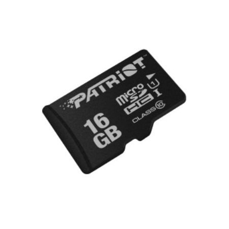 Micro sd patriot 16gb microsdhc card lx series uhs-i/class 10