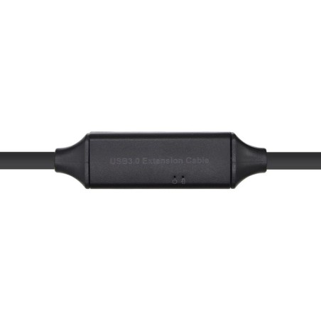 Aisens cable usb 3.0 prolongador con amplicador y alim - tipo a/m-a/h - 15m - negro