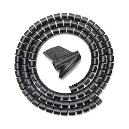 Aisens organizador de cable en espiral 25mm - 1m - negro