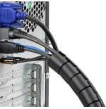 Aisens organizador de cable en espiral 25mm - 1m - negro