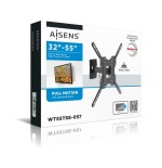 Aisens soporte eco giratorio - inclinable para monitor/tv 30kg (2 pivotes) (tv 32"-55") - negro