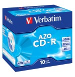 Verbatim cd-rom superazo crystal surface 52x 700mb 10 unidades