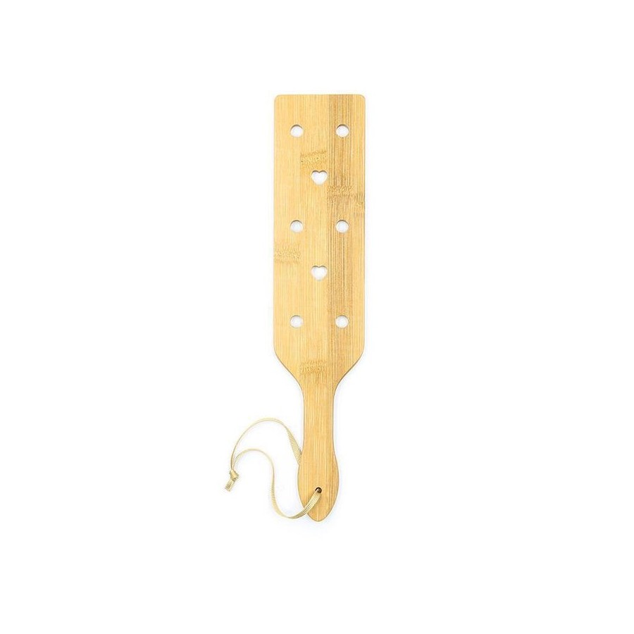 Pala de bambú con corazones 33 cm