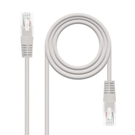 Nanocable cable de red rj45 cat.5e utp awg24 1.50m - gris