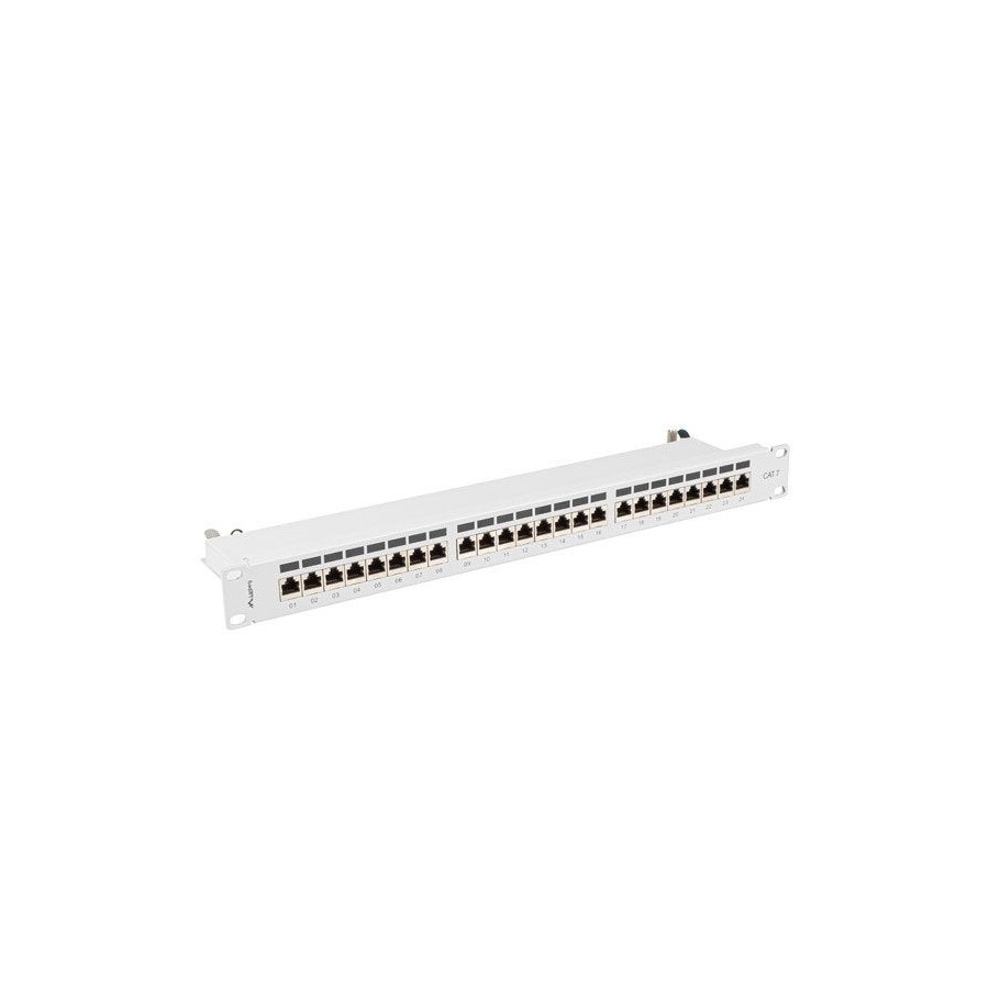 Lanberg pps7-1024-s patch panel 24 puertos 1u cat.7 ftp gris