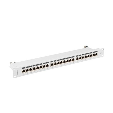 Lanberg pps7-1024-s patch panel 24 puertos 1u cat.7 ftp gris