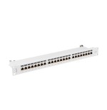Lanberg pps7-1024-s patch panel 24 puertos 1u cat.7 ftp gris