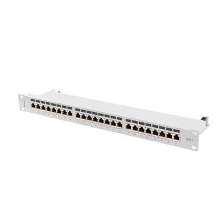 Lanberg pps7-1024-s patch panel 24 puertos 1u cat.7 ftp gris