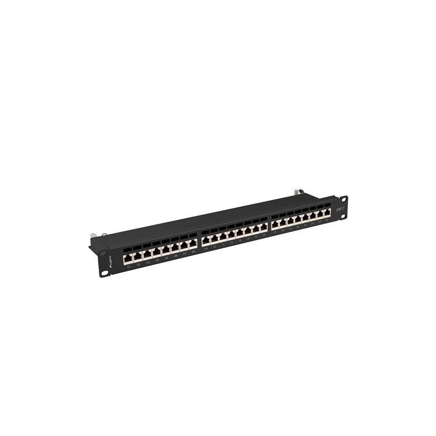 Lanberg pps7-1024-b patch panel 24 puertos 1u cat.7 ftp negro