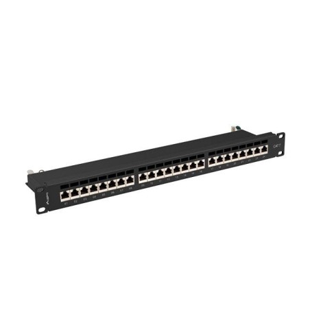 Lanberg pps7-1024-b patch panel 24 puertos 1u cat.7 ftp negro