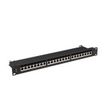 Lanberg pps7-1024-b patch panel 24 puertos 1u cat.7 ftp negro