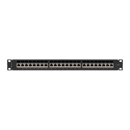 Lanberg pps7-1024-b patch panel 24 puertos 1u cat.7 ftp negro