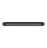 Lanberg pps7-1024-b patch panel 24 puertos 1u cat.7 ftp negro